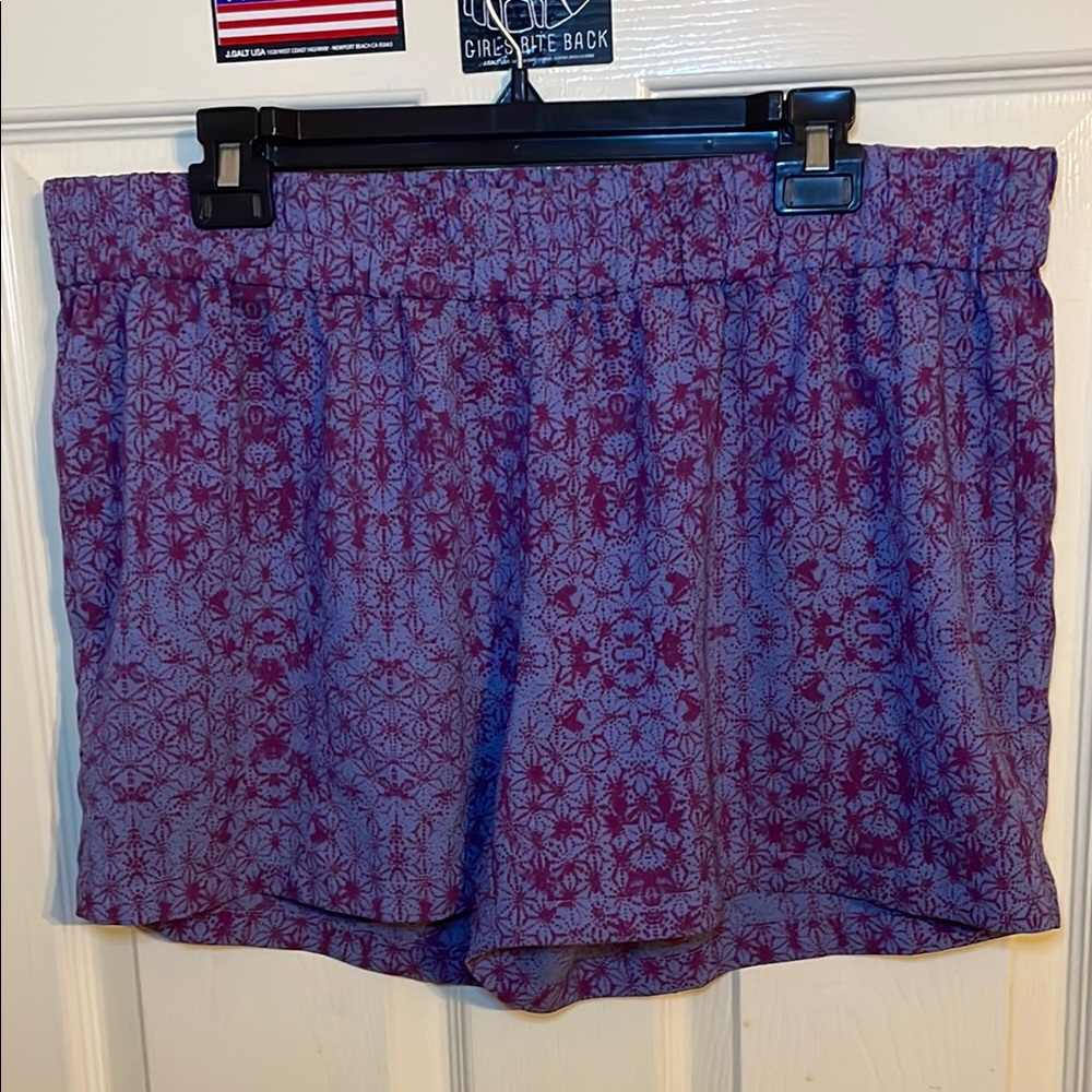 Prana purple and magenta shorts